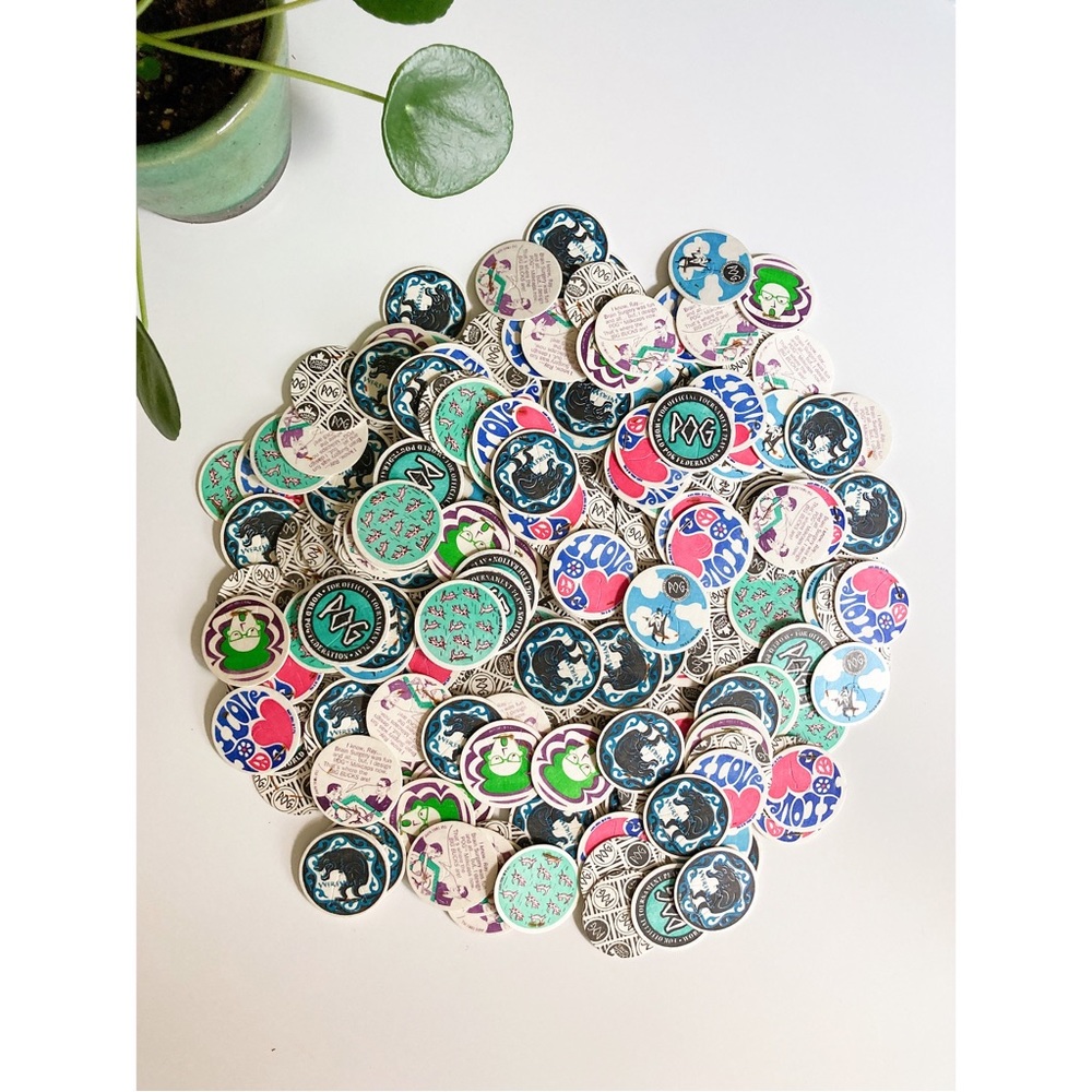 Vintage POGs Canada Games Milkcaps Set of 20 POGs 90s Game